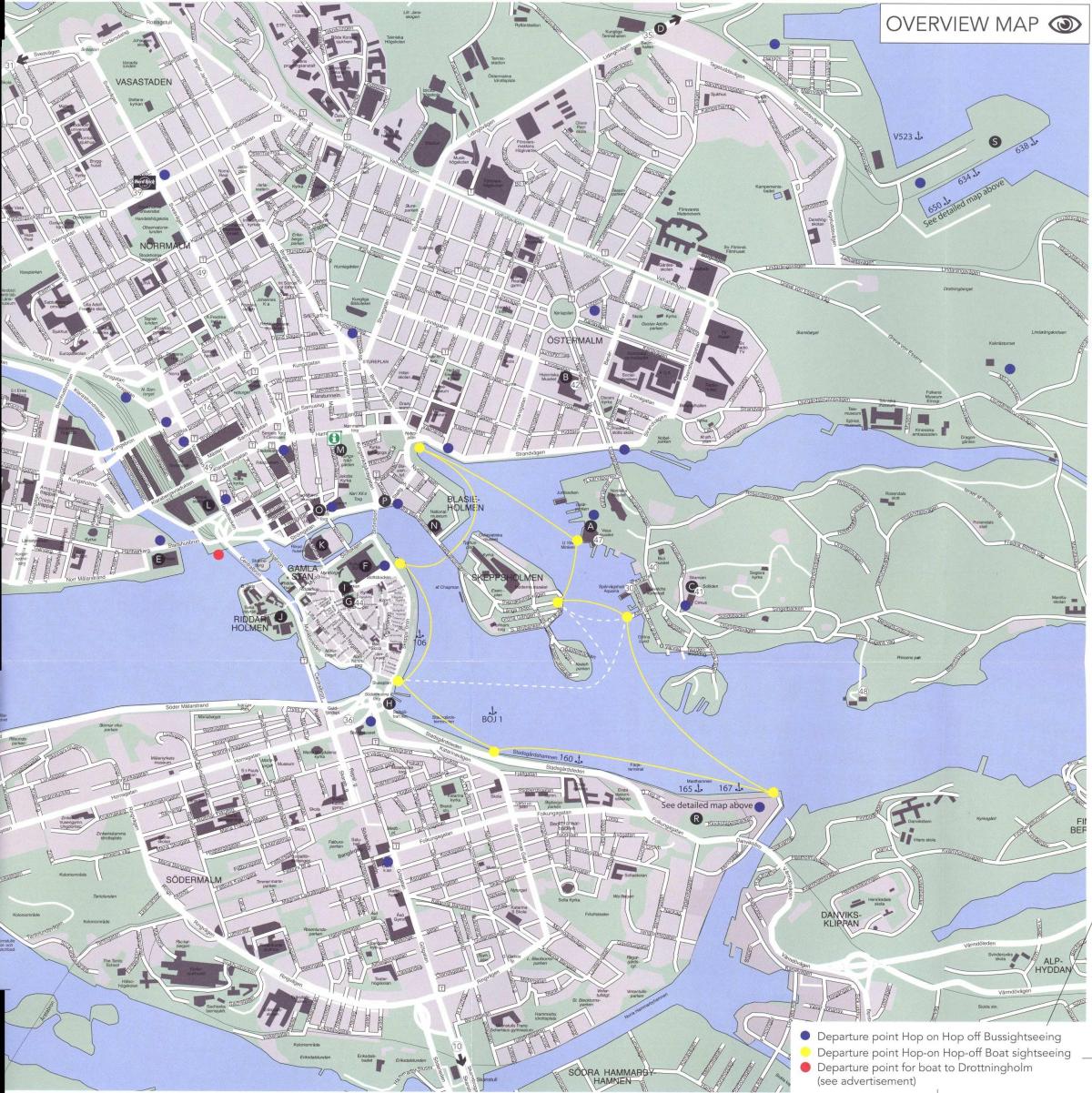 mappa di Stoccolma centro