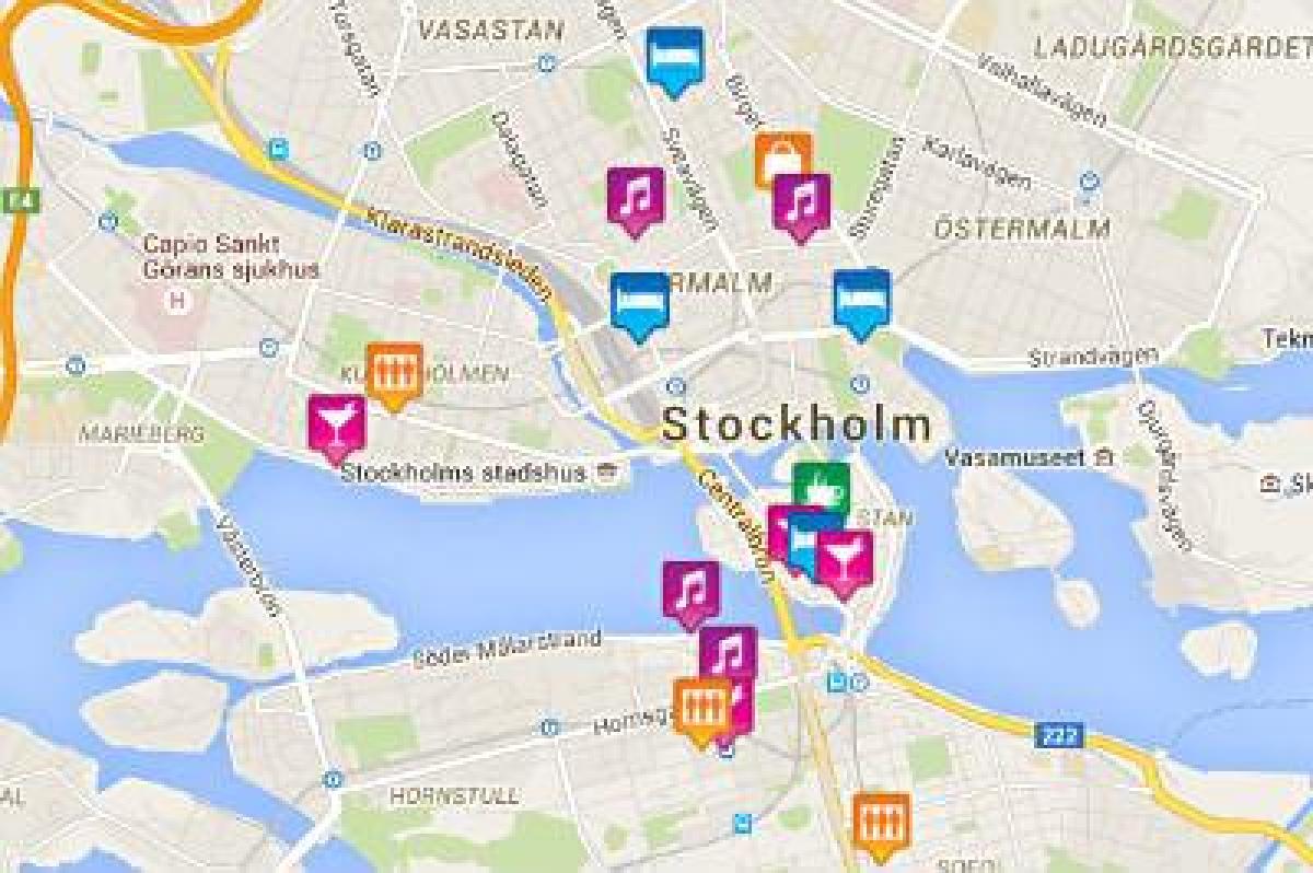 mappa di gay mappa di Stoccolma