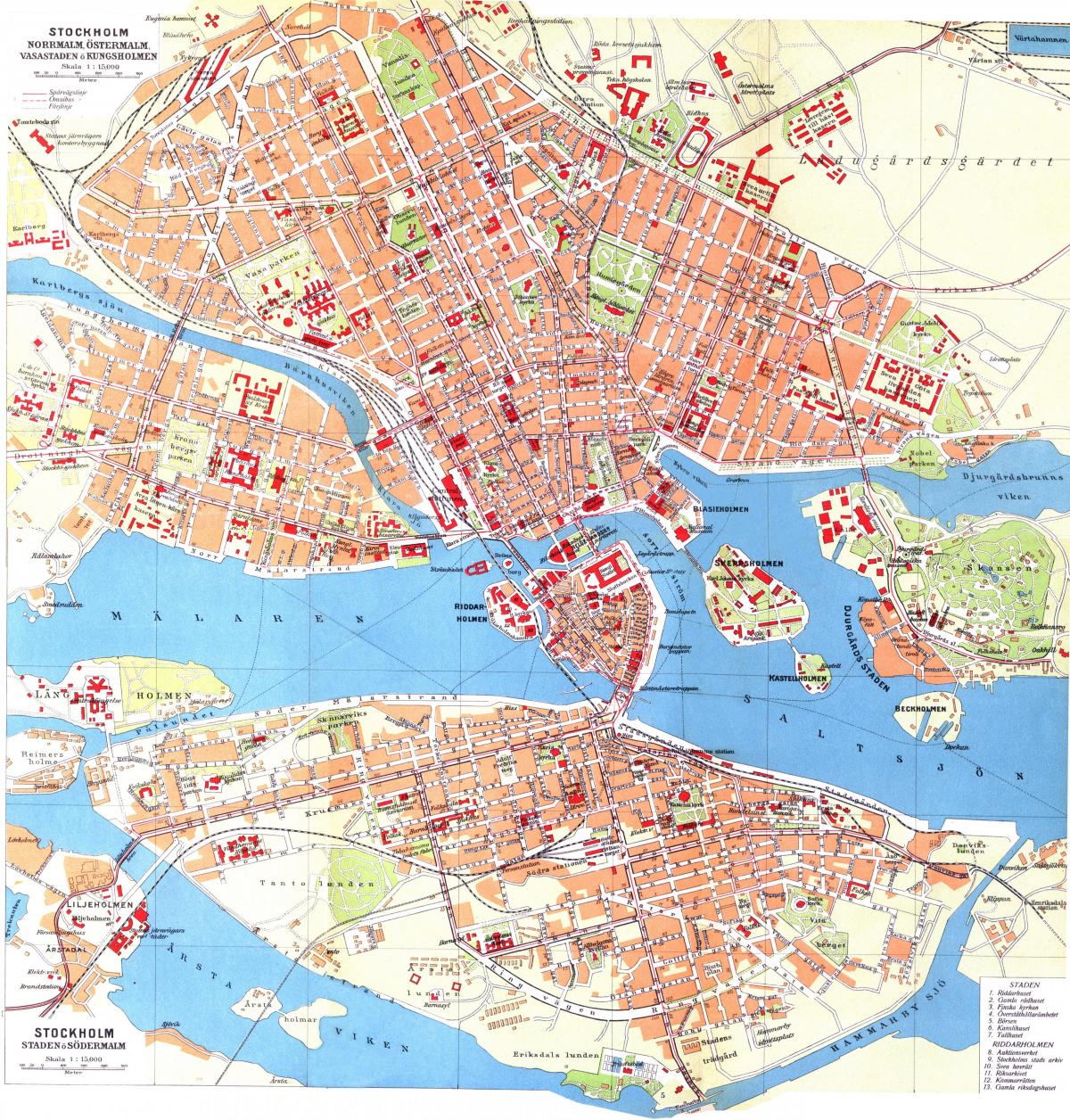 mappa di kungsholmen Stoccolma