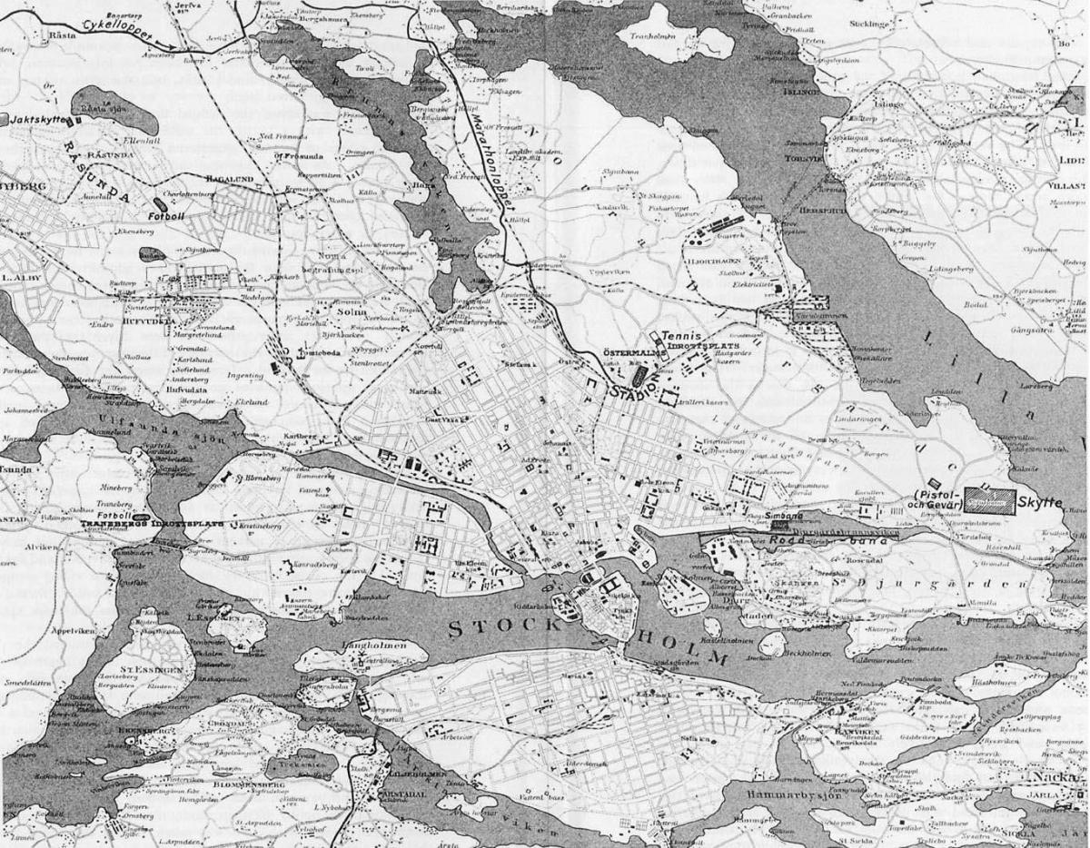 mappa della città vecchia di Stoccolma