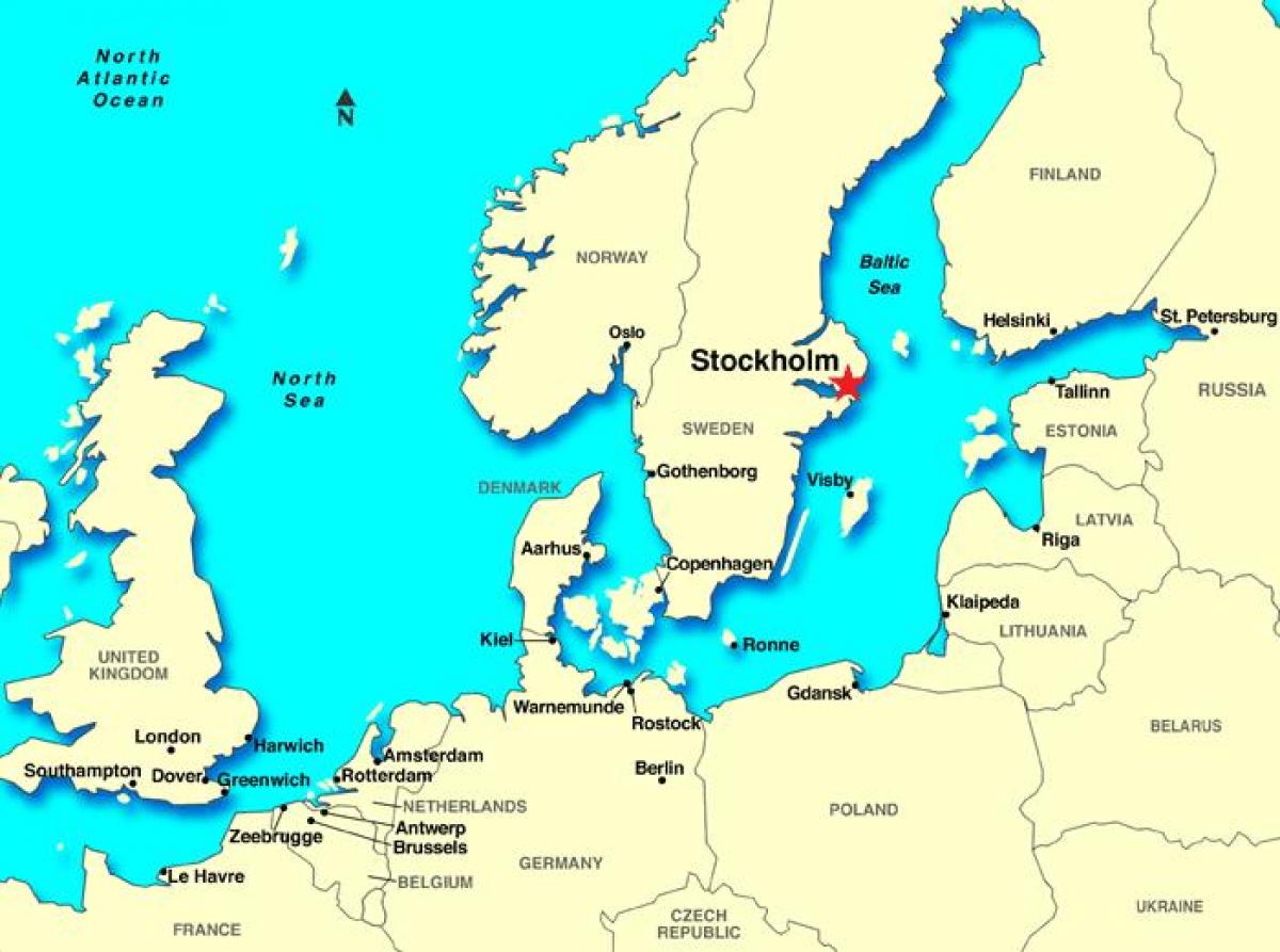 Stoccolma mappa europa