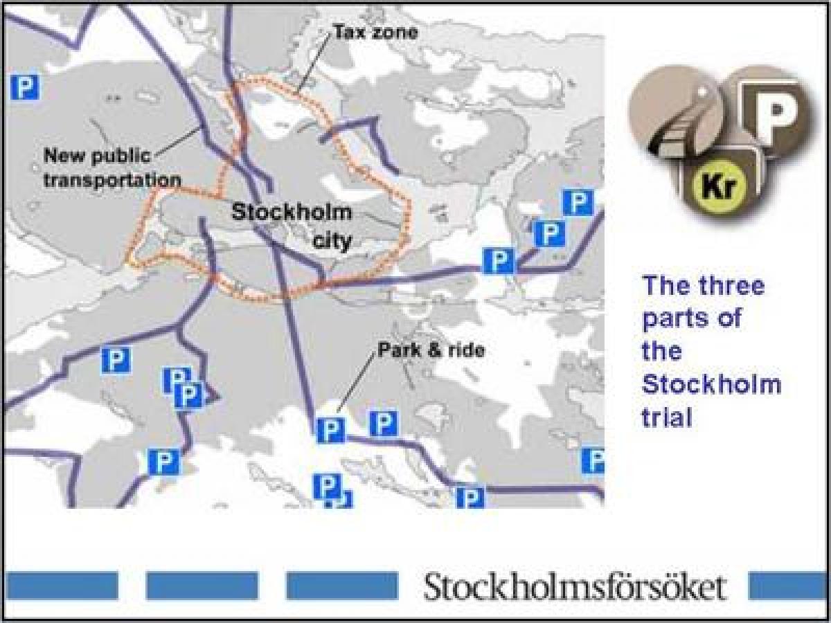 mappa di Stoccolma parcheggio