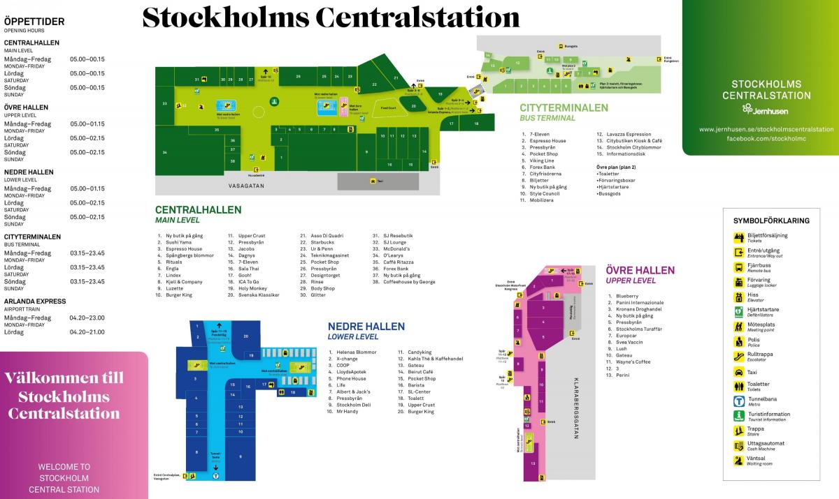 Stoccolma stazione mappa