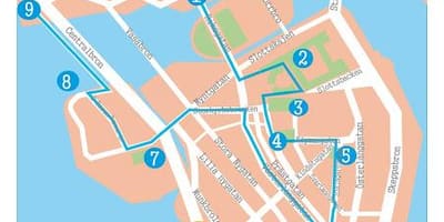 Stoccolma, gamla stan mappa