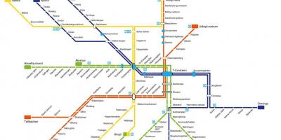 Mappa della metropolitana di Stoccolma arte
