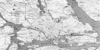 Mappa della città vecchia di Stoccolma