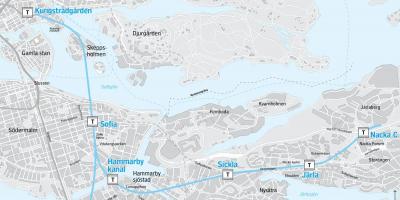 Mappa di nacka Stoccolma