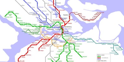 Mappa di pendeltåg mappa di Stoccolma