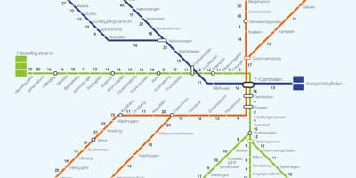 Mappa di Stoccolma a piedi