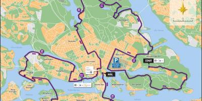Stoccolma in bicicletta mappa