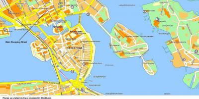 Mappa di Stoccolma terminal crociere