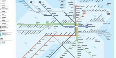 Mappa di Stoccolma transito