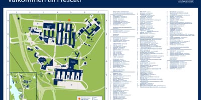 Mappa dell'università di Stoccolma